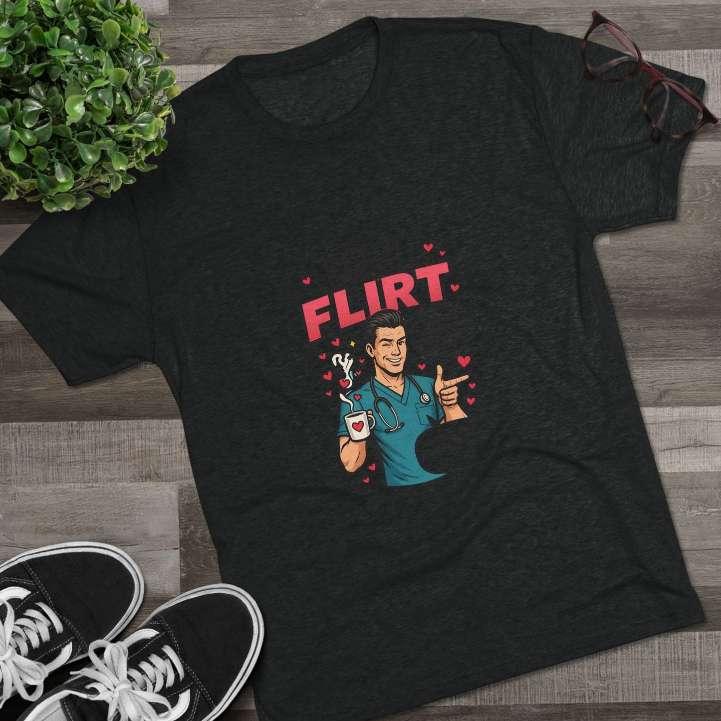 Flirty Unisex Tee - Cute Gift for Dating, Valentine's Day, Funny Gift for Him or Her, Casual Wear, Unisex Graphic Shirt