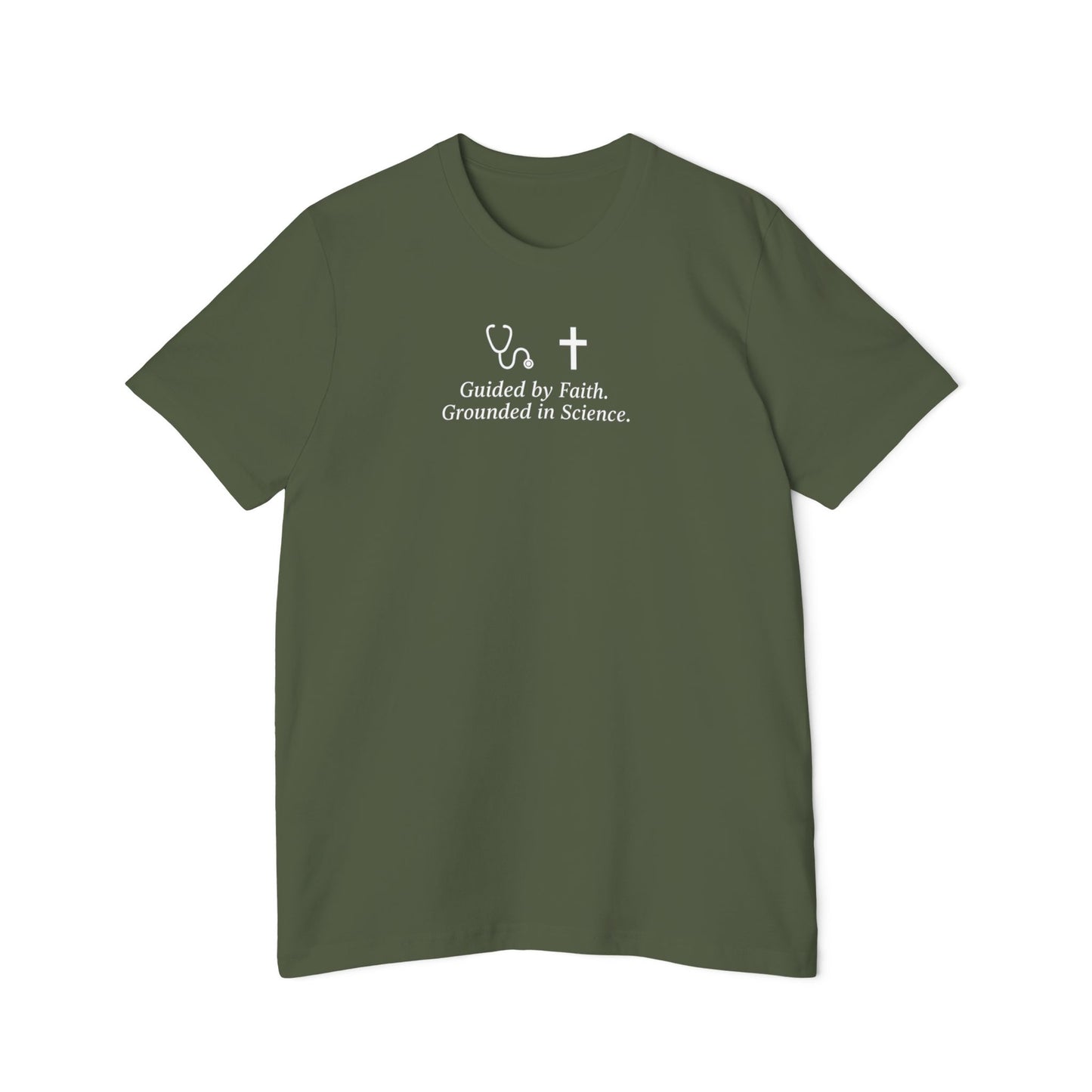 Faith and Science T-Shirt | Casual Wear, USA-Made