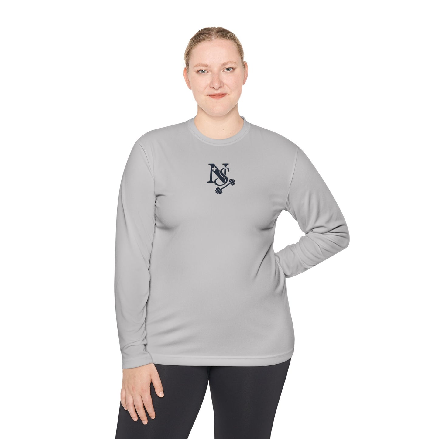 DB Cross Fitness Long Sleeve Tee, Gym Shirt, Workout Apparel, Weightlifting Top, Casual Sportswear, Active Lifestyle Clothing