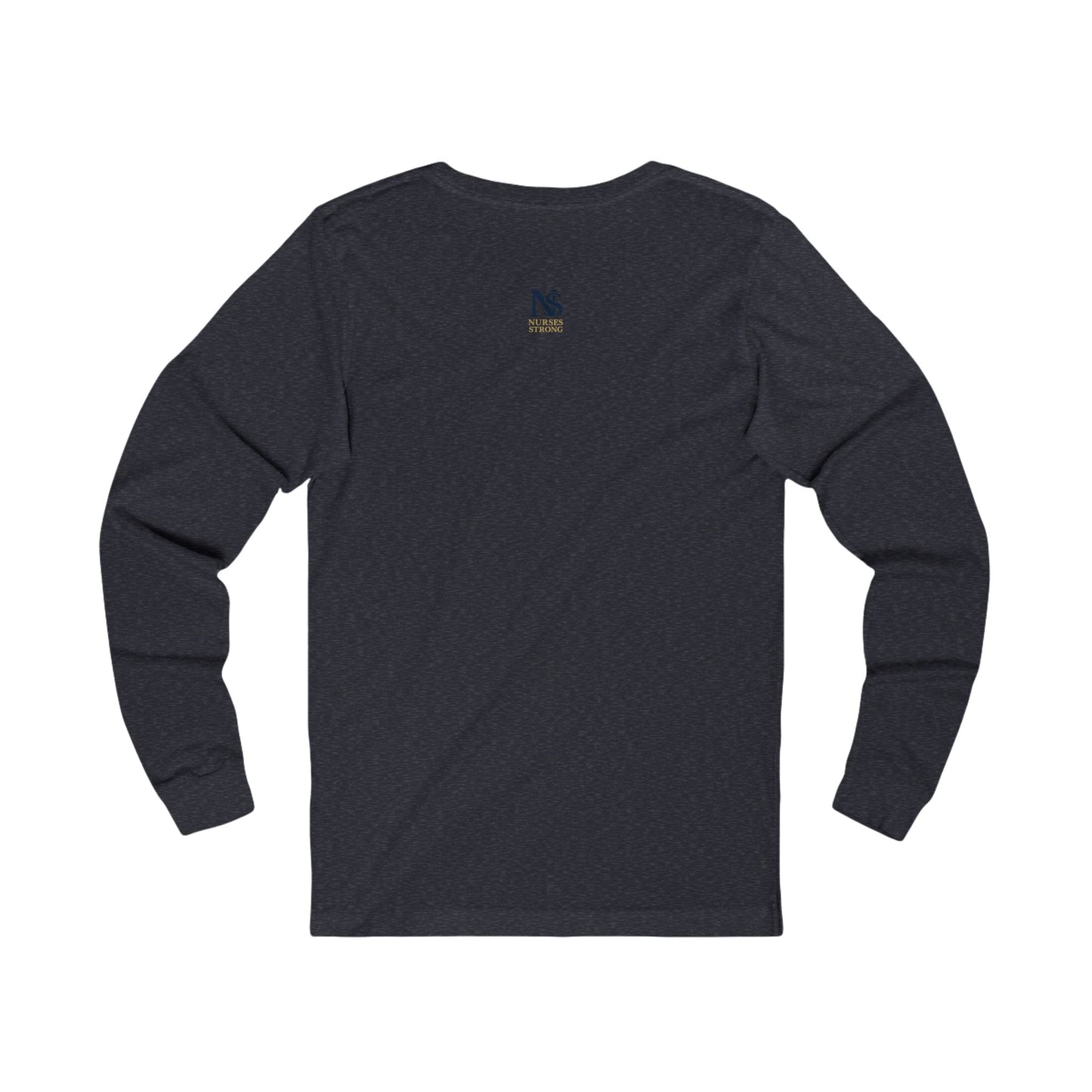 Blue Tan NSLong Sleeve Tee, Unisex Jersey Tee for Nurses