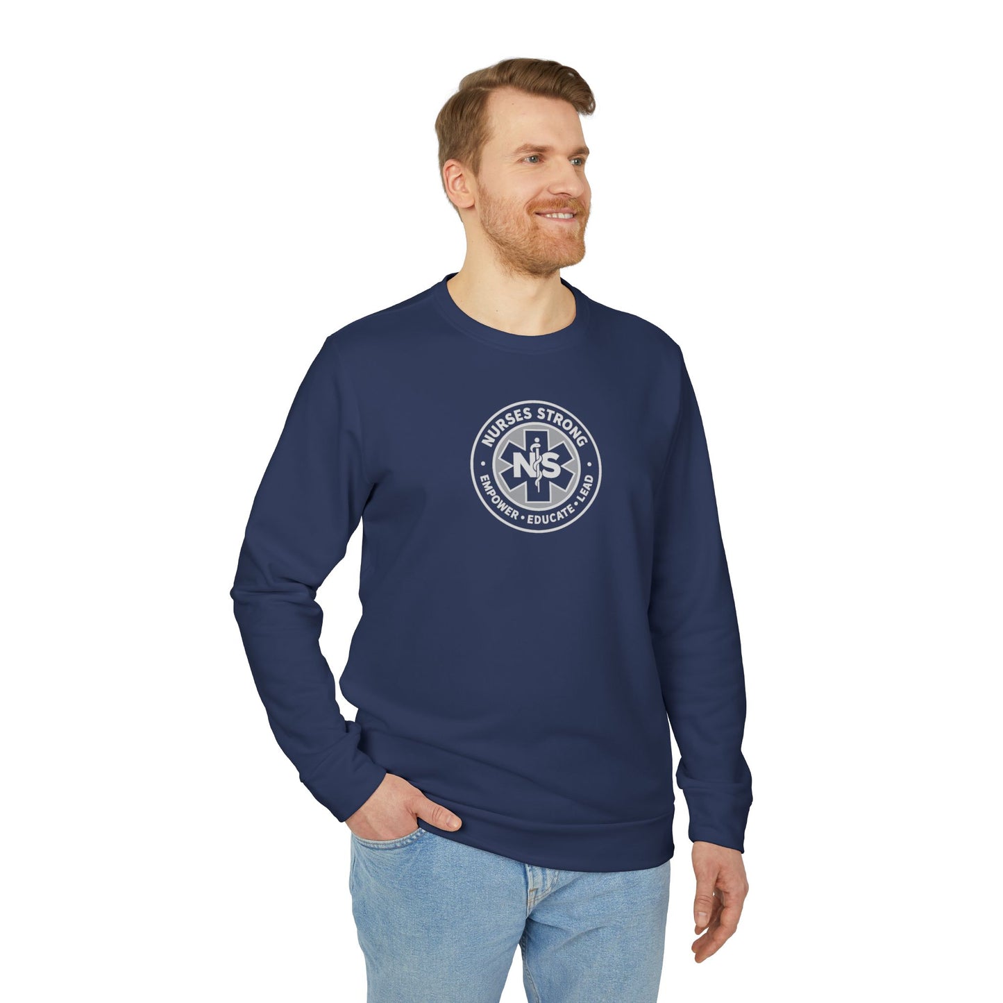 Adidas Caduceus Cozy Unisex Fleece Sweatshirt for Everyday Comfort, Streetwear Style, Casual Wear, Gift for Him/Her, Trendy Outerwear