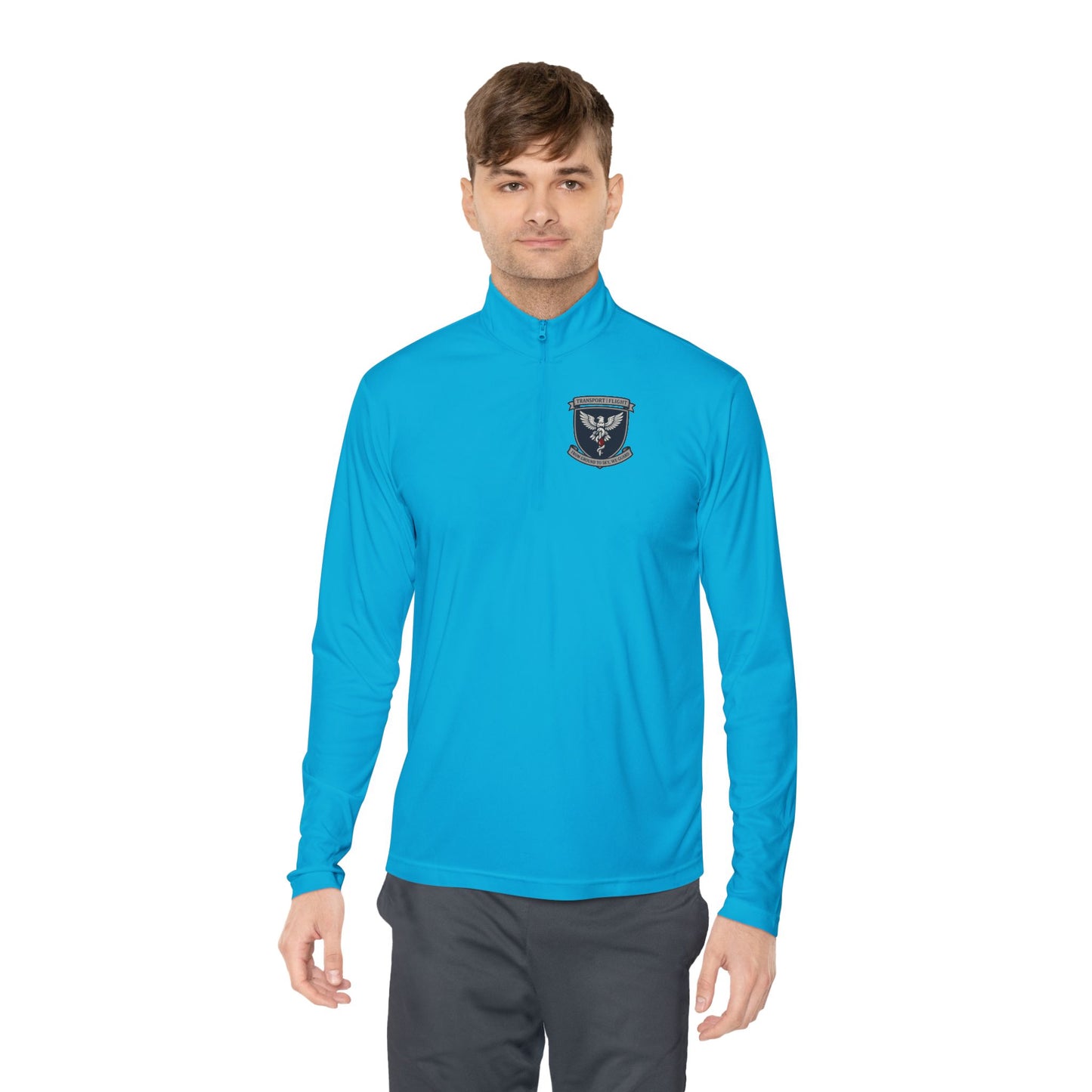 Unisex Quarter-Zip Pullover with Emblem - Cozy, Casual Layer for Outdoor Adventures, Perfect Gift for Team Spirit, Camping, Dad's Day, [...]
