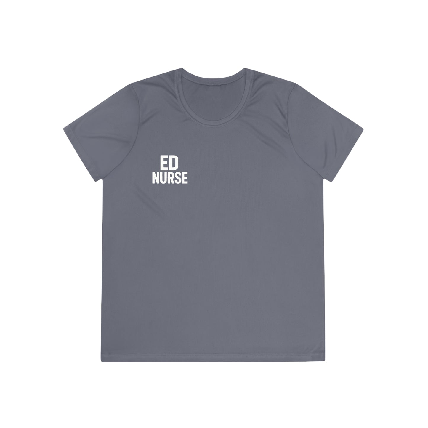 ED Nurse Ladies Athletic Tee - Fitness Shirt for Women, Workout Top, Gym Apparel, Sports T-shirt, Running Top