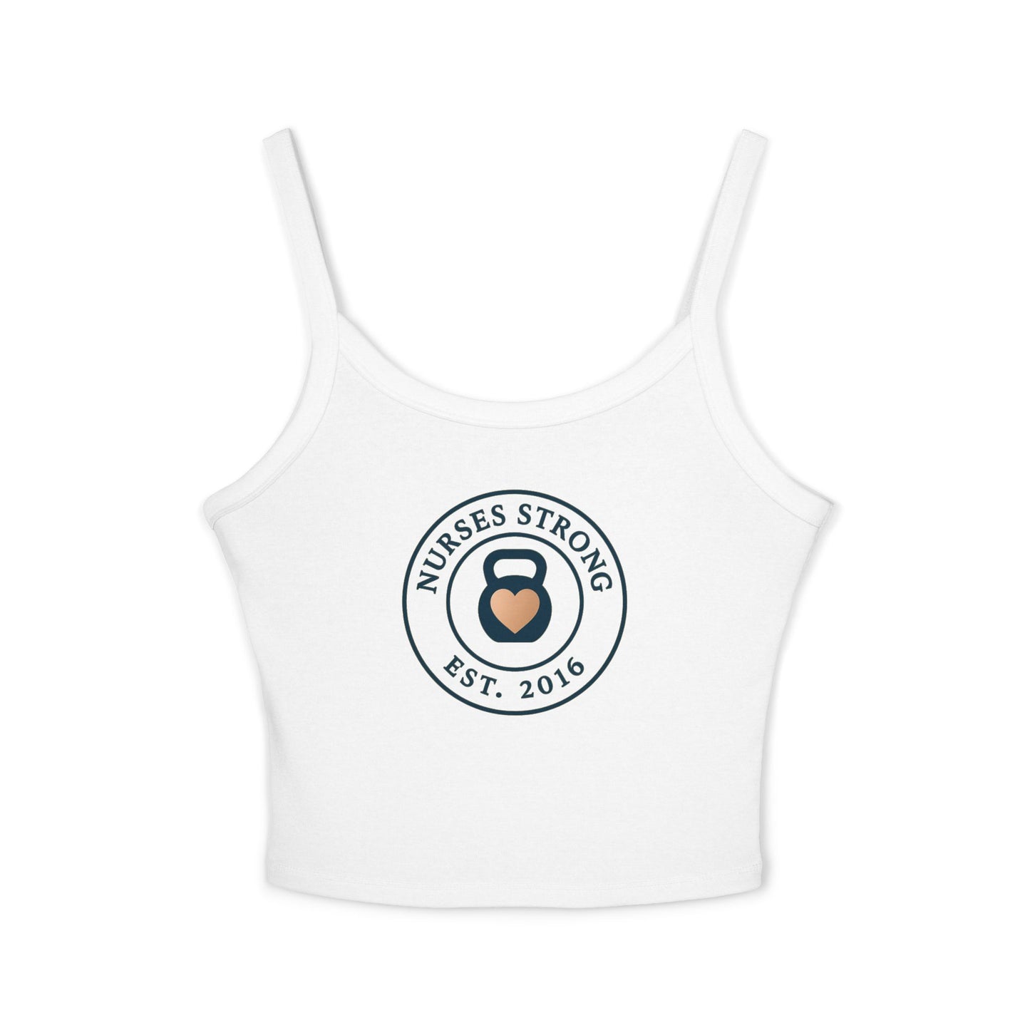 NS est. Spaghetti Strap Tank Top, Workout Top, Gift for Nurses, Fitness Apparel, Casual Summer Wear