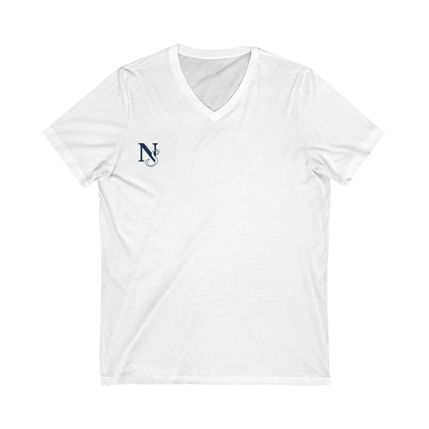 Simple NS V-Neck Tee, Casual T-Shirt, Stylish Everyday Wear