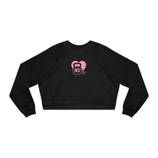 Nurses Strong Cropped Fleece Pullover, Women's Fitness Sweater, Stylish Nurse Gift, Motivational Workout Top, Cozy Athletic Wear
