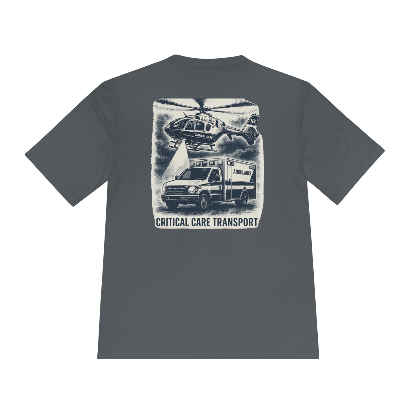 Critical Care Transport Tee, Unisex Athletic Shirt, EMS Gift, First Responder Apparel, Workout Tee, Emergency Services Clothing