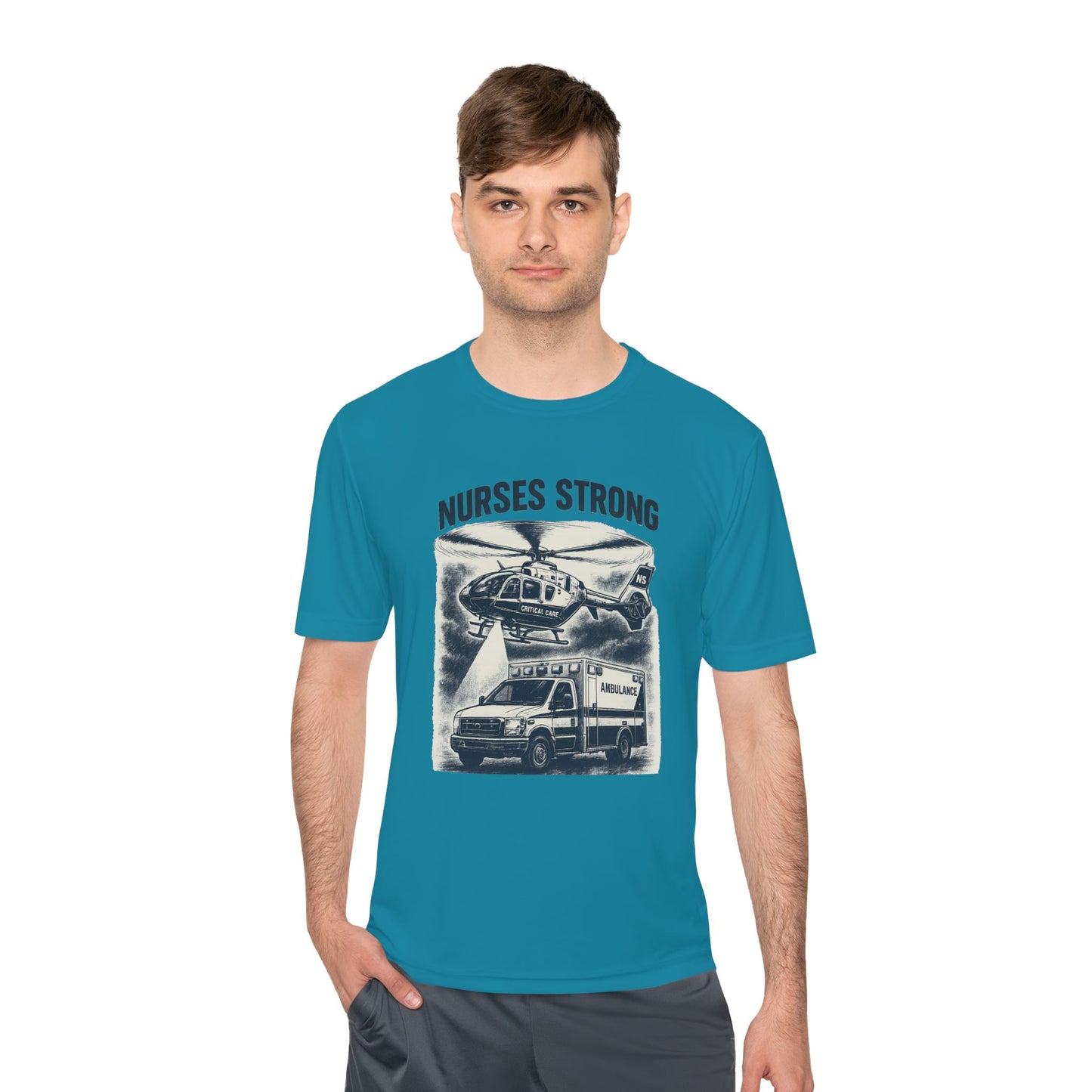 Nurses Strong CC Moisture Wicking Performance Tee