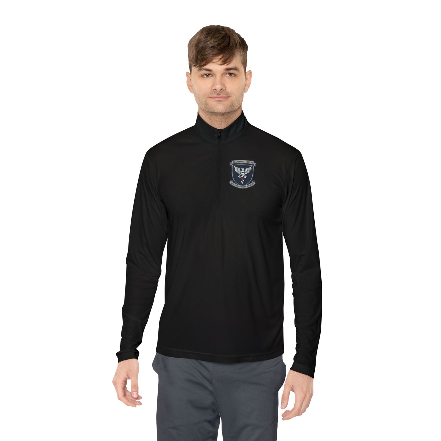 Unisex Quarter-Zip Pullover with Emblem - Cozy, Casual Layer for Outdoor Adventures, Perfect Gift for Team Spirit, Camping, Dad's Day, [...]