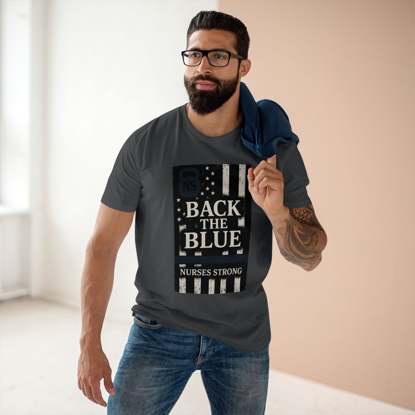 Back the Blue, Nurse Support Tee, Casual Wear