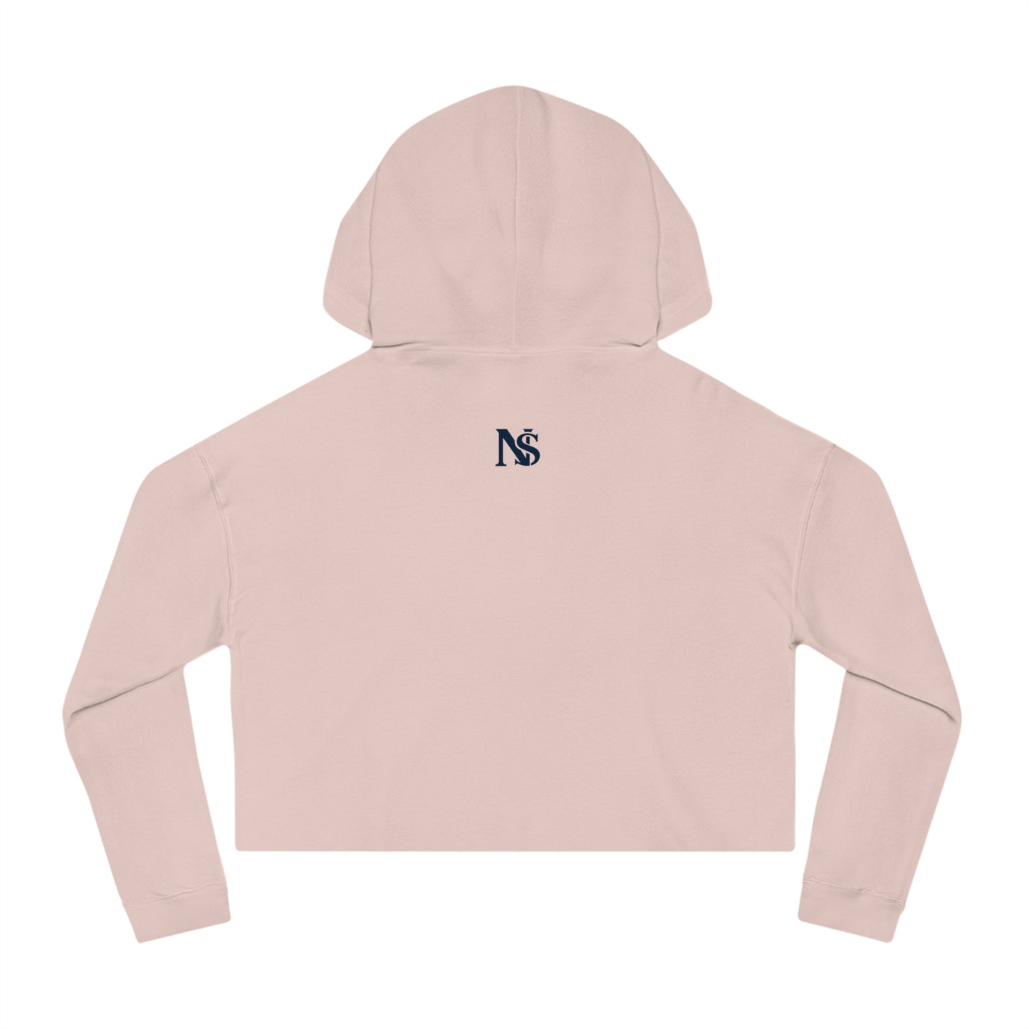 Diamond Cropped Hooded Sweatshirt