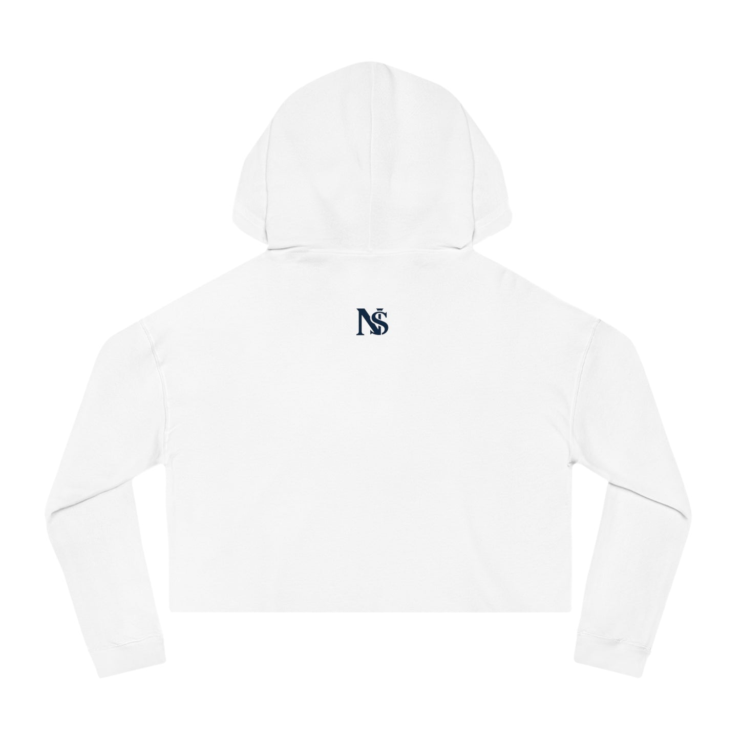 Diamond Cropped Hooded Sweatshirt