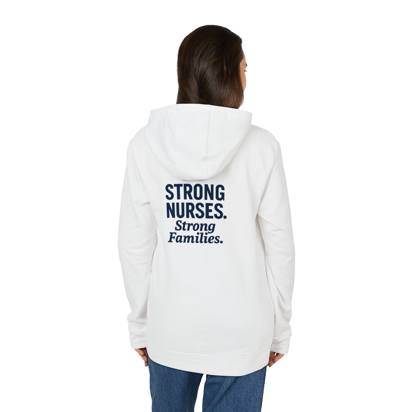 Nurses Strong Hoodie, Unisex Fleece Pullover, Comfortable Nursing Gift, Medical Apparel, Appreciation Sweatshirt, Motivational Wear