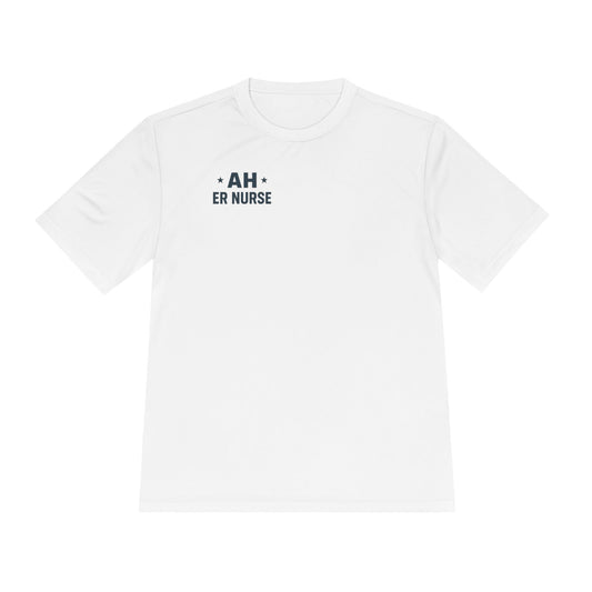 AH ER Moisture-Wicking T-Shirt for Healthcare Workers, Gifts for Nurses, Fitness Shirt, Hospital shirt, Nursing Essentials