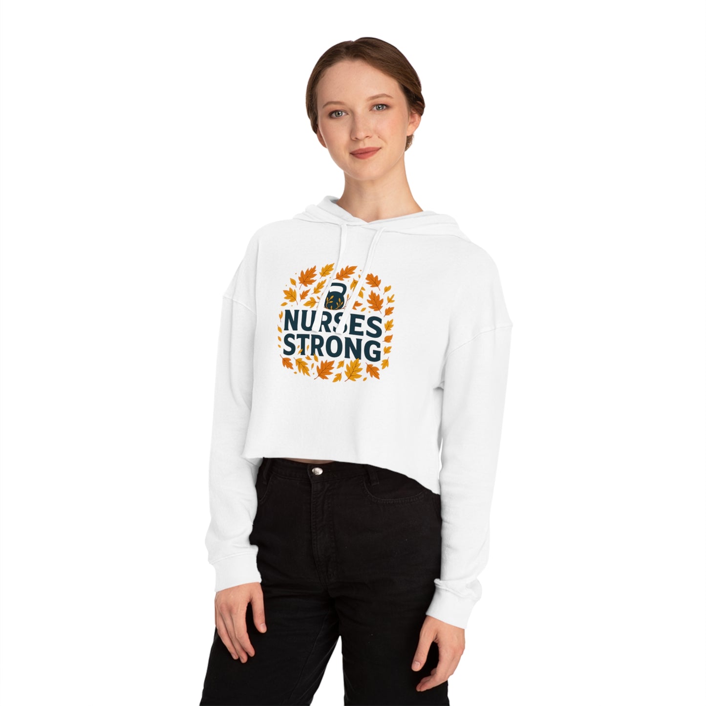 Fall Leaves Cropped Hoodie