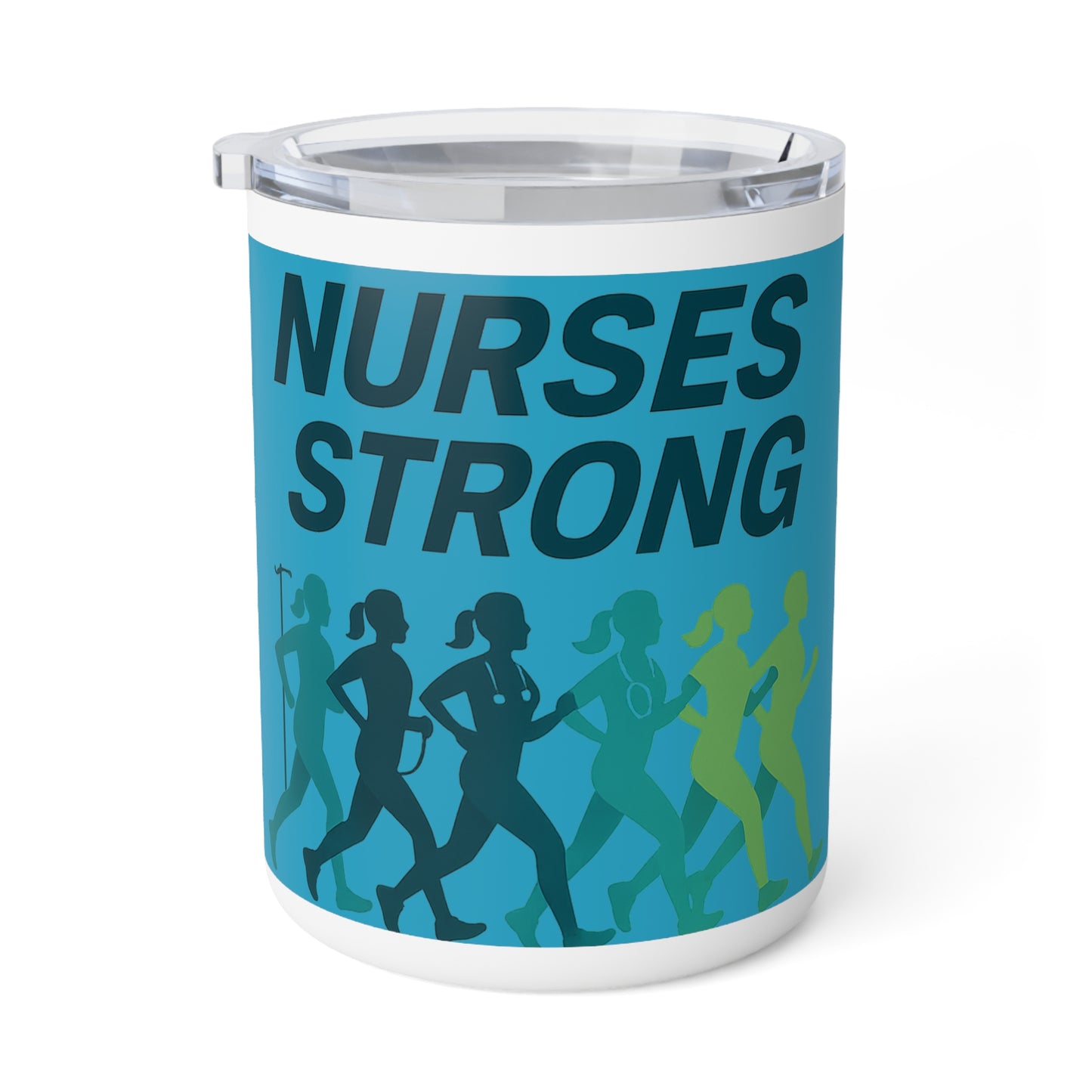 Nurses Strong Insulated Coffee Mug - 10oz Travel Mug for Healthcare Workers, Gifts for Nurses, Motivational Coffee Cup, Nurse [...]