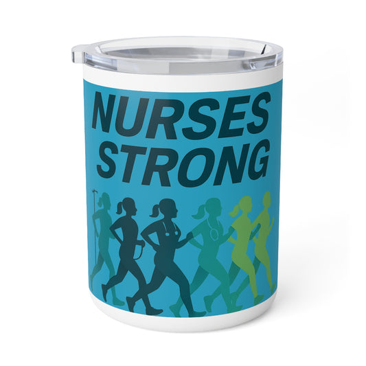 Nurses Strong Insulated Coffee Mug - 10oz Travel Mug for Healthcare Workers, Gifts for Nurses, Motivational Coffee Cup, Nurse [...]