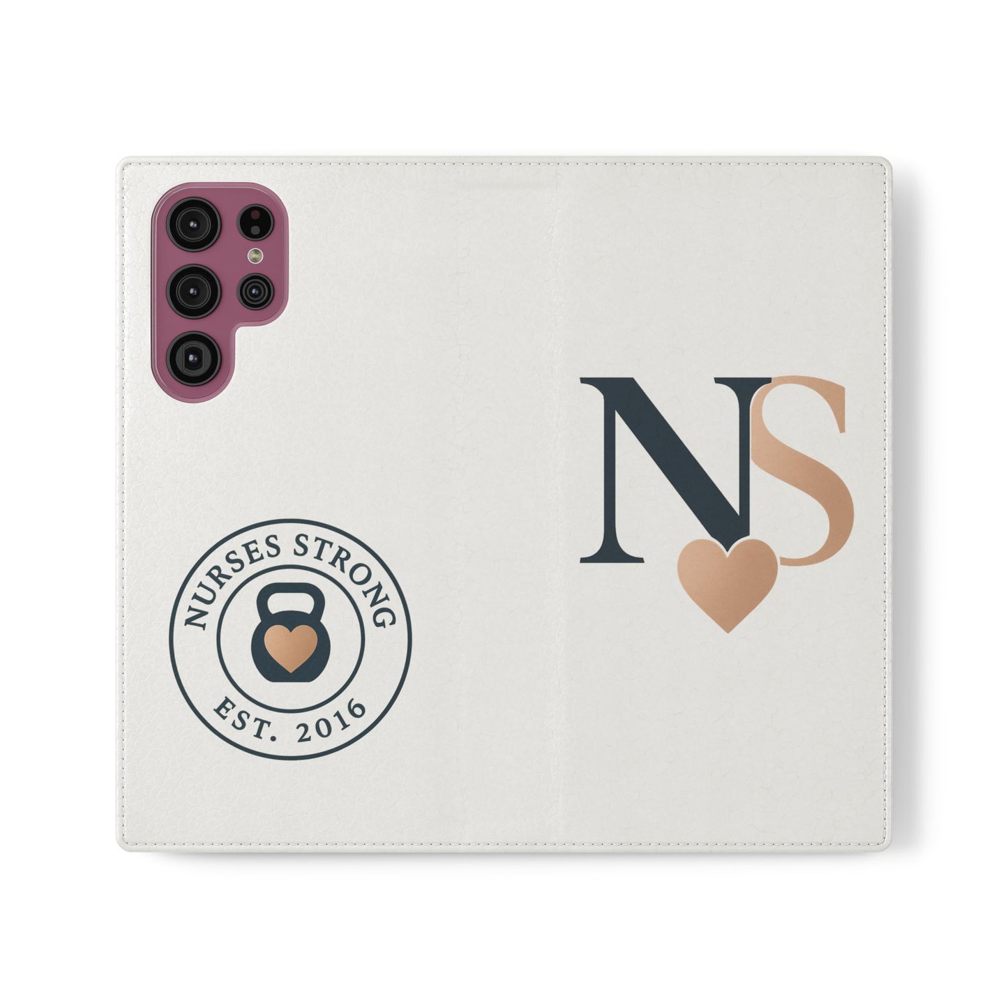 Navy Rose NS  Flip Case | Phone Accessory for Healthcare Workers | Gift for Nurses | Stylish & Functional | Durable Phone Protection