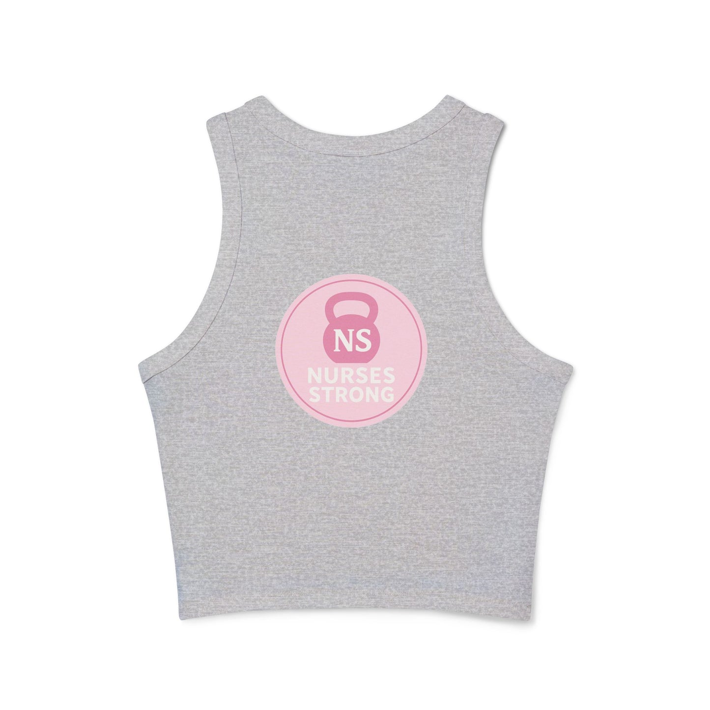 Nurses Strong Racer Tank Top, Women's Workout Tank, Fitness Apparel, Cute Gym Top, Gift for Nurses, Summer Activewear
