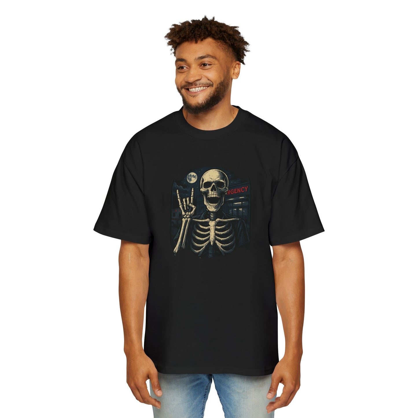Skeleton Rocker Oversized Tee
