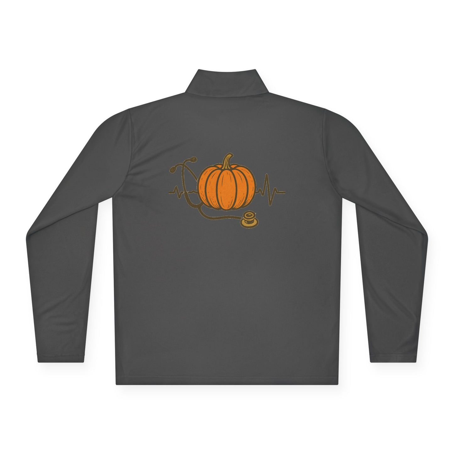 Pumpkin Pulse Quarter-Zip Pullover – Cozy Fall Style, Perfect for Halloween, Thanksgiving, Casual Outings