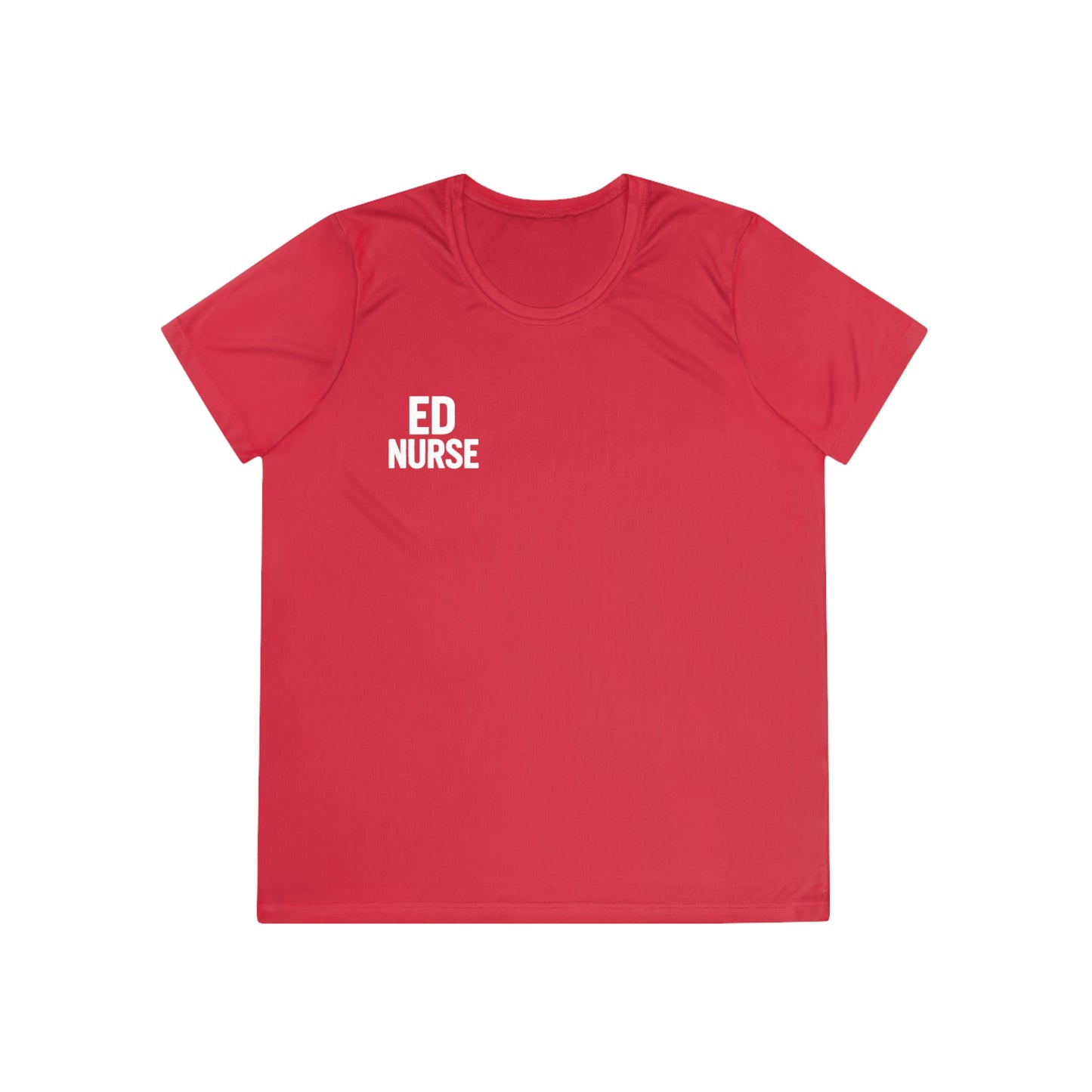 ED Nurse Ladies Athletic Tee - Fitness Shirt for Women, Workout Top, Gym Apparel, Sports T-shirt, Running Top