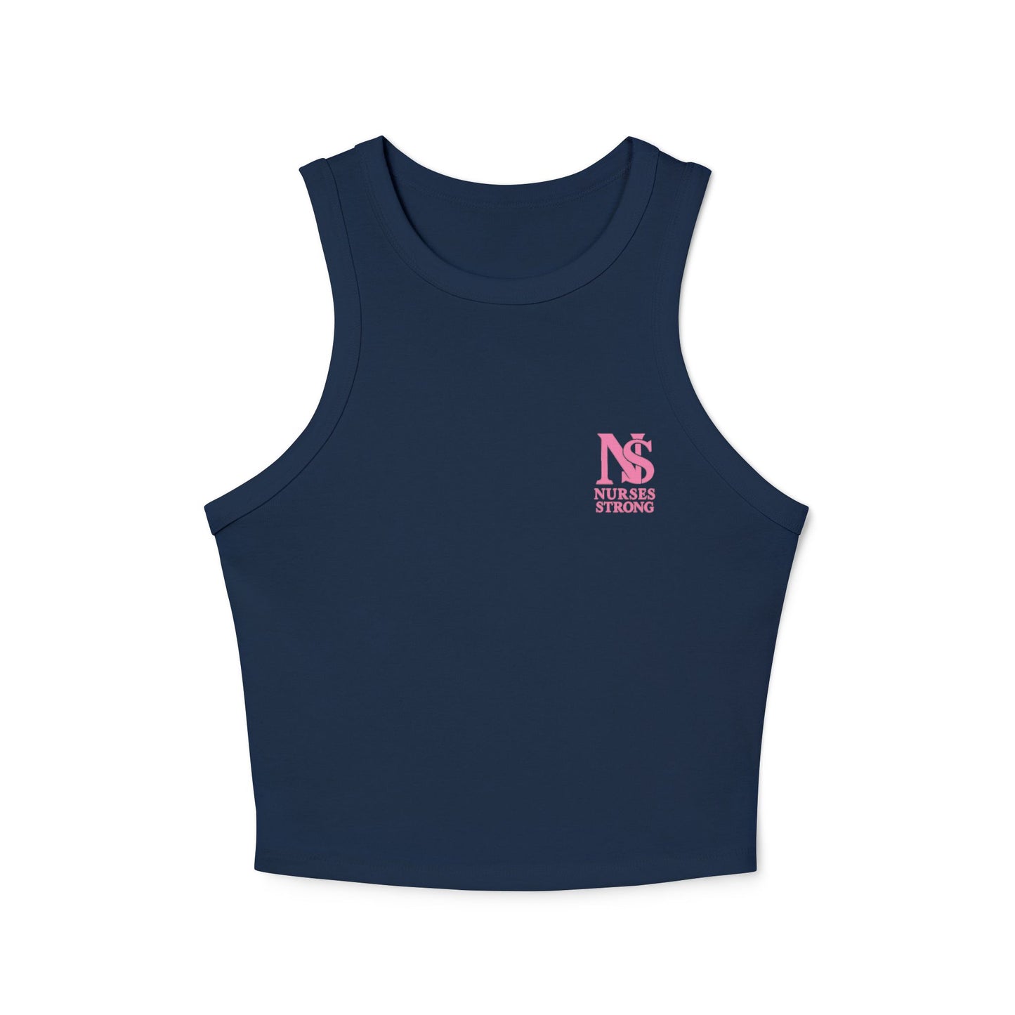 Nurses Strong Racer Tank Top, Women's Workout Tank, Fitness Apparel, Cute Gym Top, Gift for Nurses, Summer Activewear