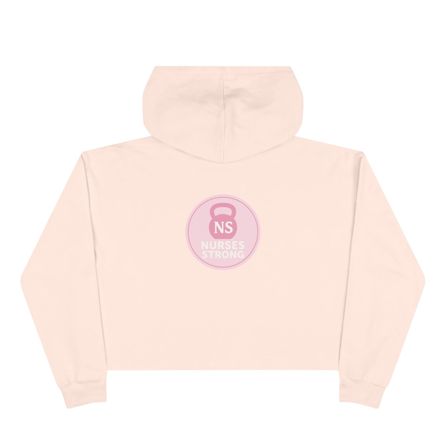 Nurses Strong Crop Hoodie | Empowering Workwear, Gift for Nurses, Fitness Apparel, Cozy Lounge Top, Inspirational Clothing