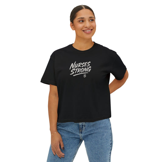 NightShifer for Life Trendy Boxy Tee, Everyday Comfort Top, Relaxed Fit Tee for Women