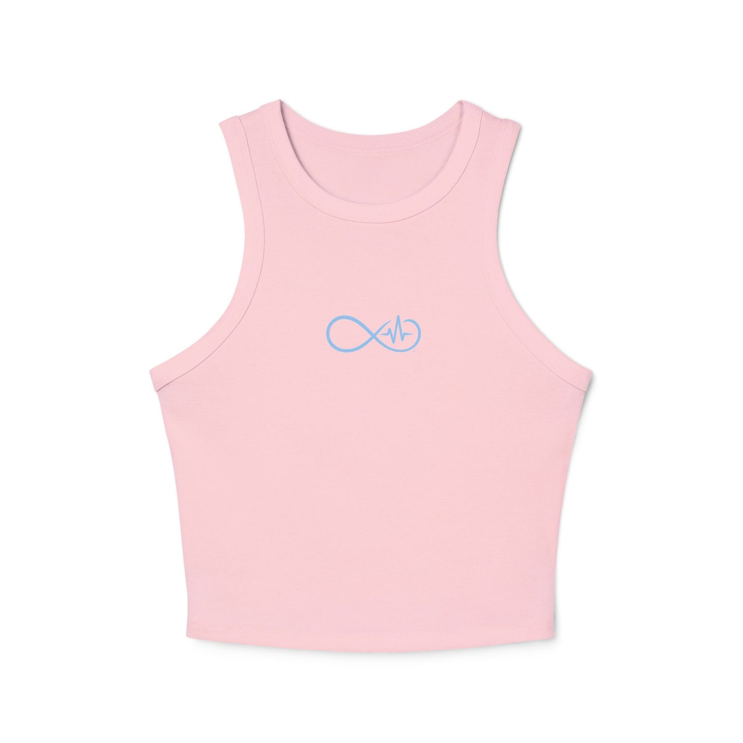 Empowering Infinity Women's Racer Tank Top with  | Yoga Top, Summer Wear, Casual Outfit, Gift for Her, Fitness Apparel