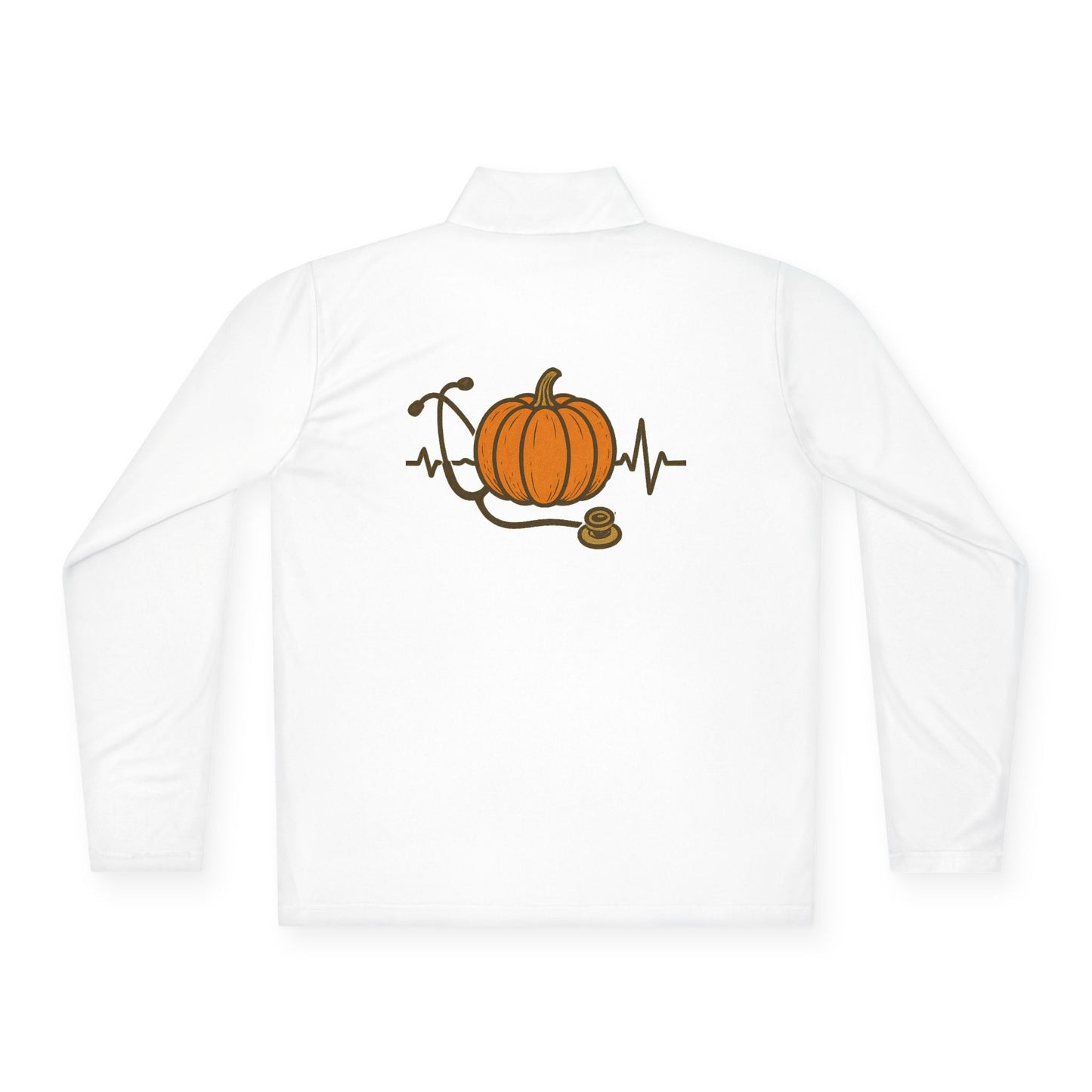 Pumpkin Pulse Quarter-Zip Pullover – Cozy Fall Style, Perfect for Halloween, Thanksgiving, Casual Outings