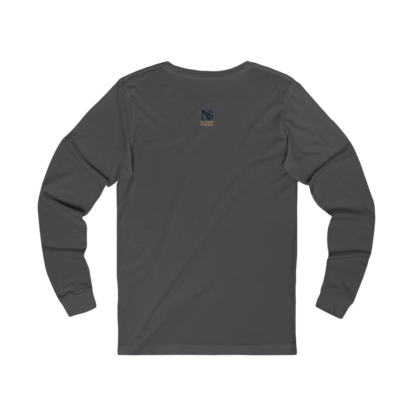 Blue Tan NSLong Sleeve Tee, Unisex Jersey Tee for Nurses