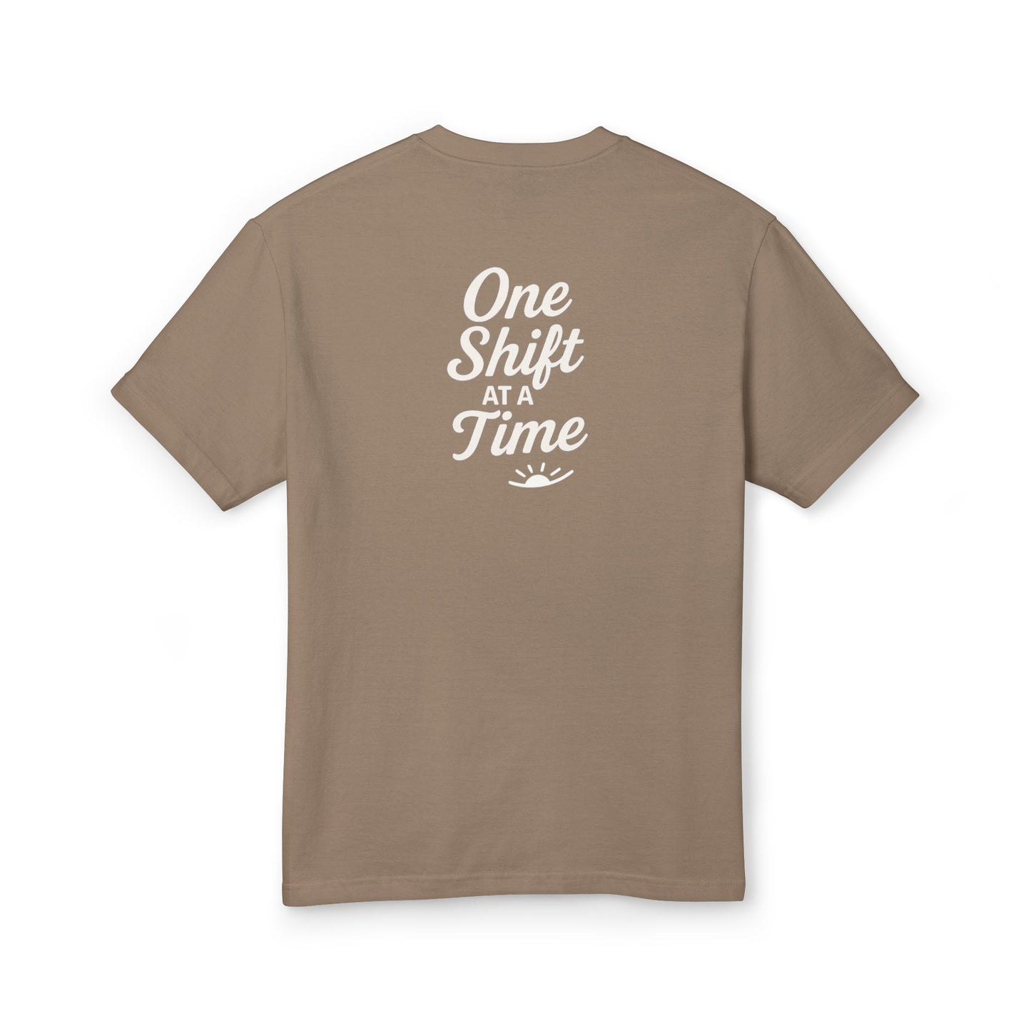 Casual Cotton Tee - One Shift at a Time, Relaxed Fit