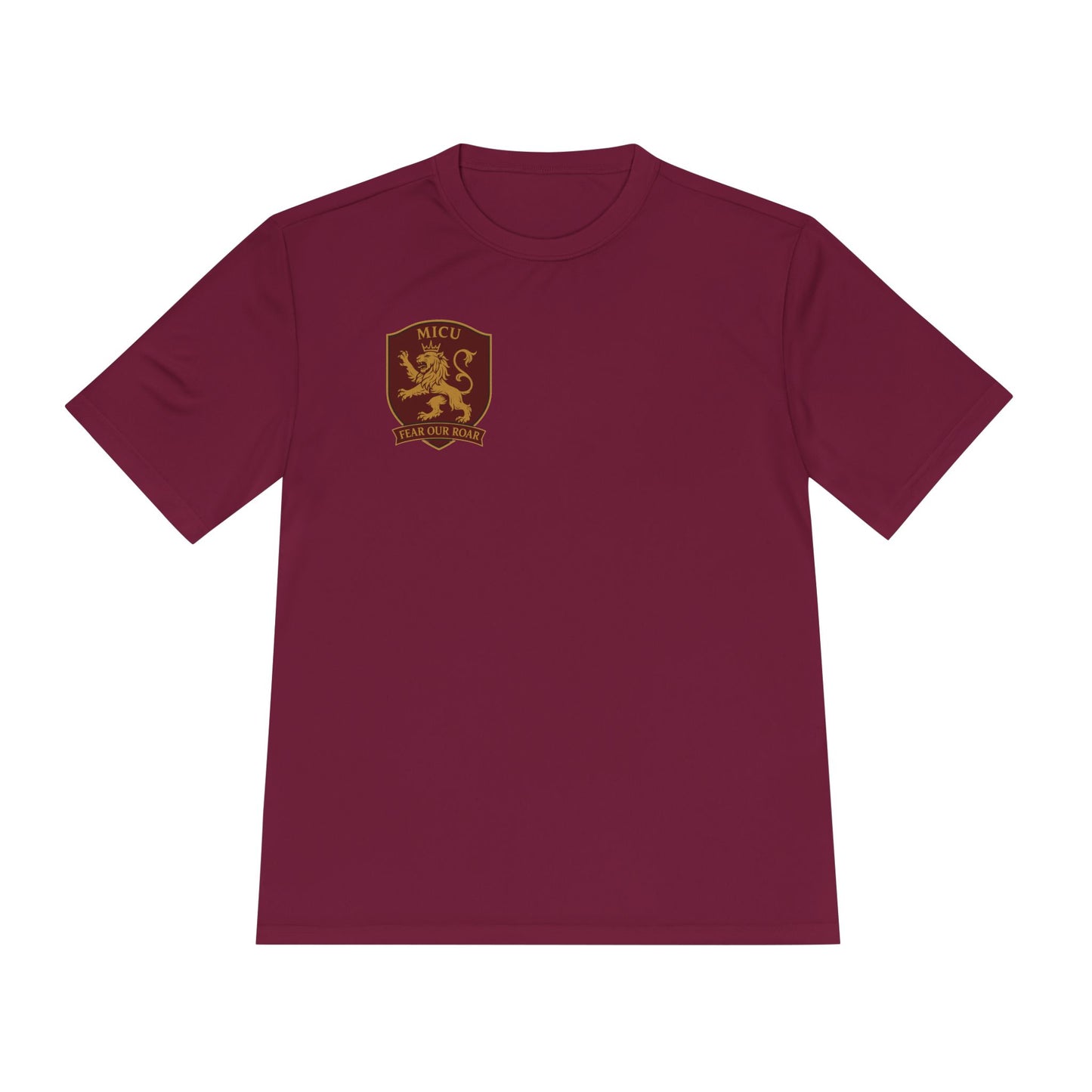 MICU Sigil -Wicking Tee with Crest Design | Activewear for Sports, Gym, Workout, Gift for Fitness Lovers, Casual Wear