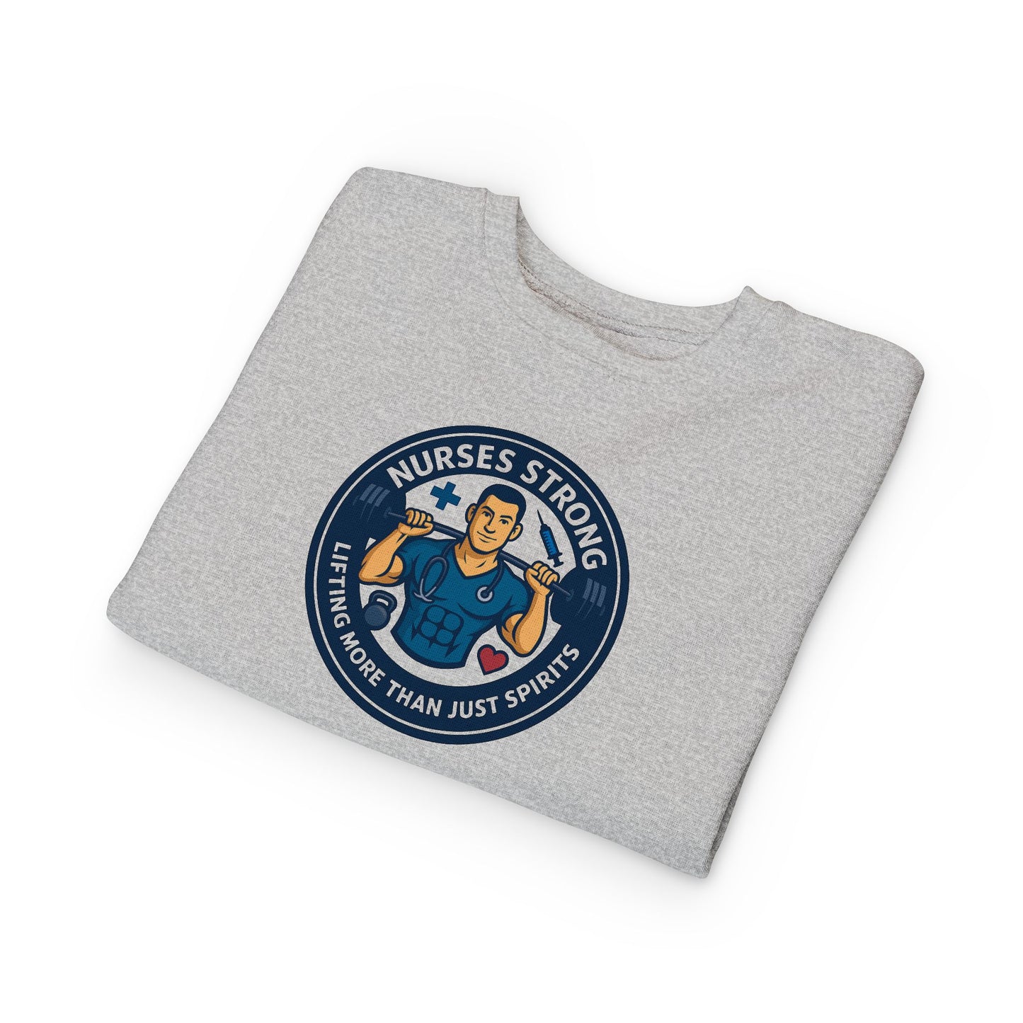 Toddler Nurse Strong Sweatshirt, Kids Nursing Gift, Cute Toddler Activewear, Gift for Future Nurses, Hospital Playwear
