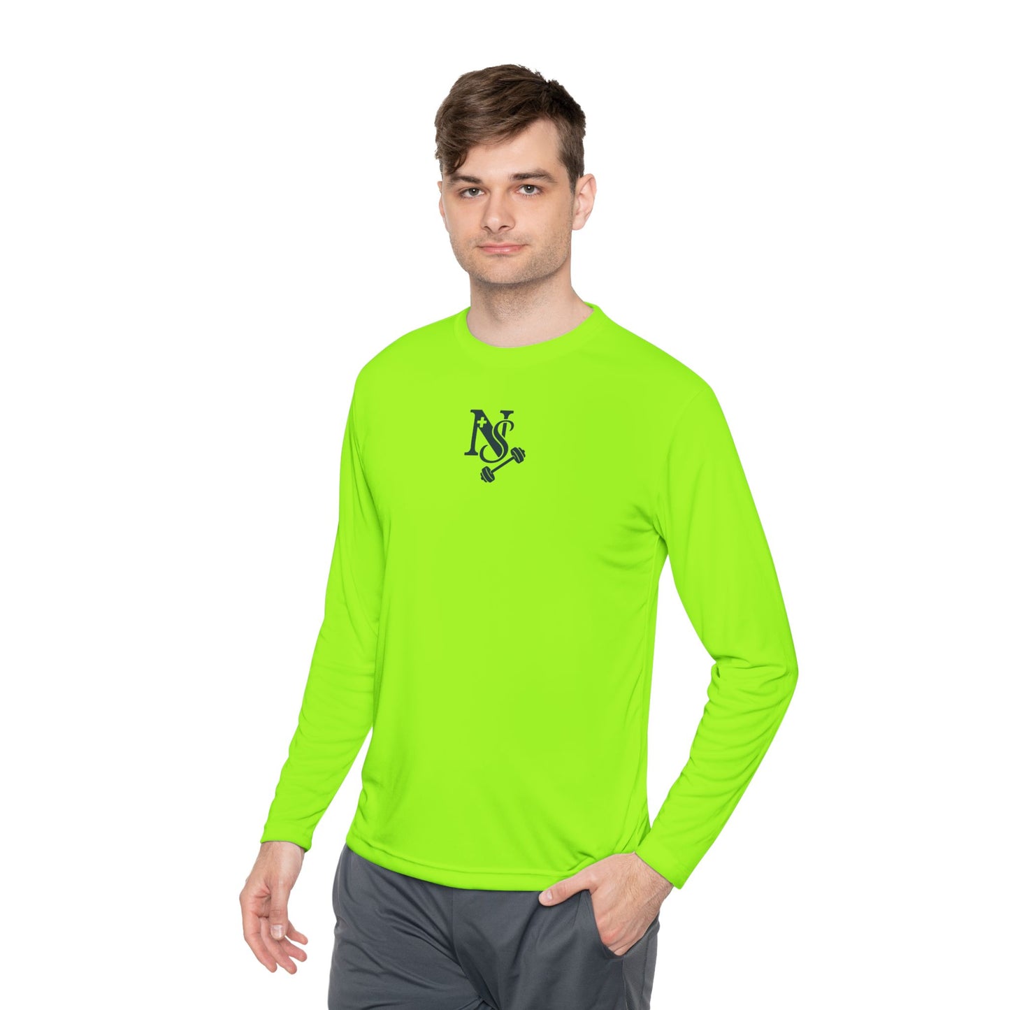 DB Cross Fitness Long Sleeve Tee, Gym Shirt, Workout Apparel, Weightlifting Top, Casual Sportswear, Active Lifestyle Clothing