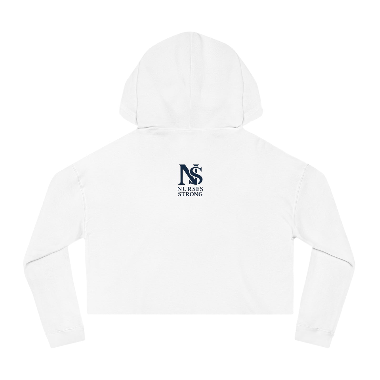 Nurse Strong Cropped Hoodie, Fitness Apparel, Workout Sweatshirt, Nurse Gift, Workout Motivation