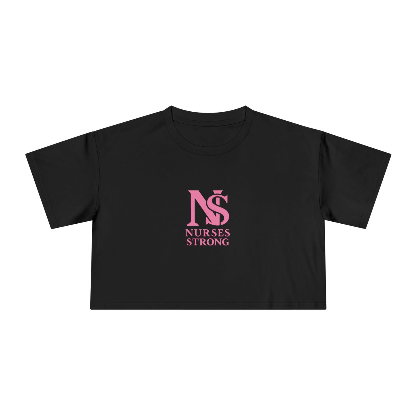 Nurses Strong Women's Crop Tee | Cute Nurse Top, Gift for Nurses, Nursing Graduation Shirt, Medical Apparel, Inspirational T-Shirt